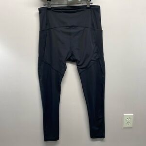 Thinx Moderate Absorbency Activewear Leggings High Rise Pockets Black L